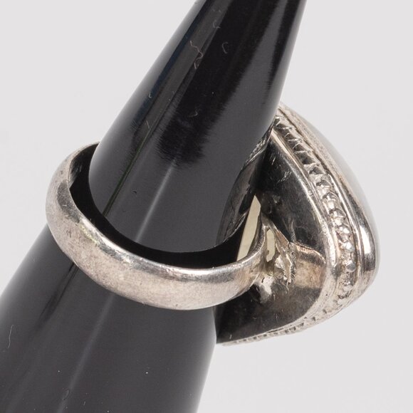 Moonstone sterling silver vintage ring size 5.5 LARGE stone! - Picture 5 of 8